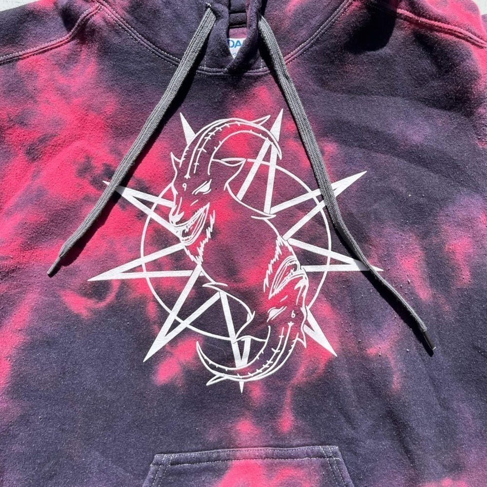 Men's Slipknot Hoodie Multicolor Spell-Out S Y2K Screamo Nu Metal 90s Iowa Mask - Picture 4 of 15